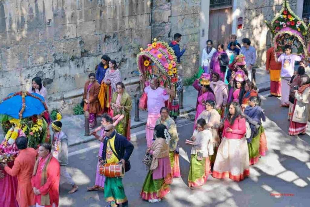 la festa Tamil a Palermo
