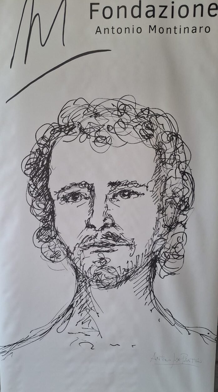 Il logo della Fondazione Antonio Montinaro disegnato da Antonio José Pantuso