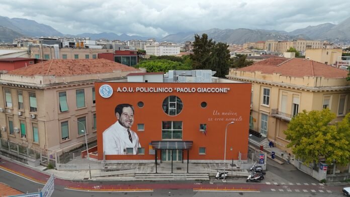 Il murales dedicato a Paolo Giaccone al Policlinico di Palermo