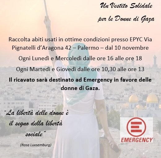 Un vestito solidale per le donne di Gaza