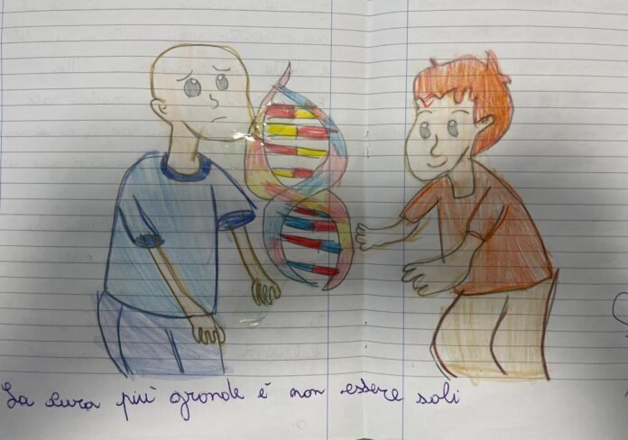 Disegno dei bambini di Capaci per il 
