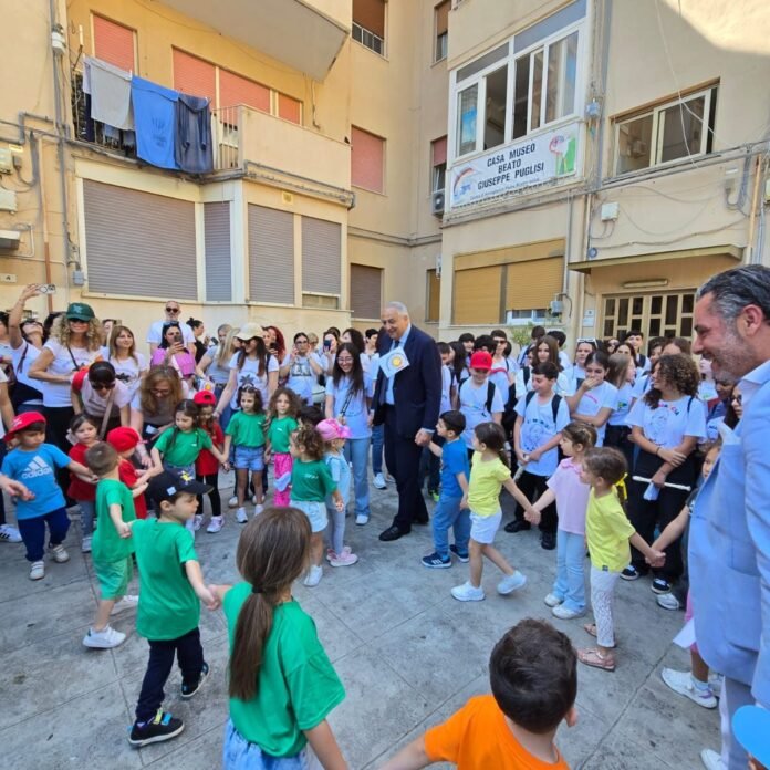 Marcia per il Beato Puglisi (ph: social Roberto Lagalla)