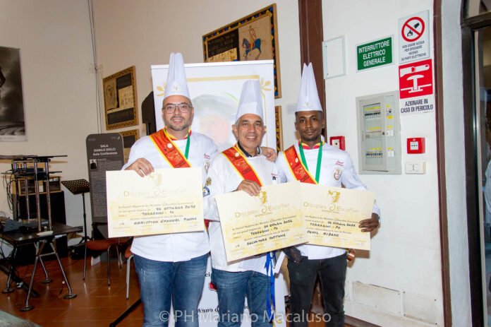 Da sx: Christian Emanuel Piazza, Salvino Cottone e Fanil Kidane