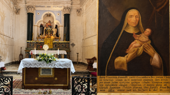 Chiesa del Rosario di Sambuca e Suor Vincenza Amorelli